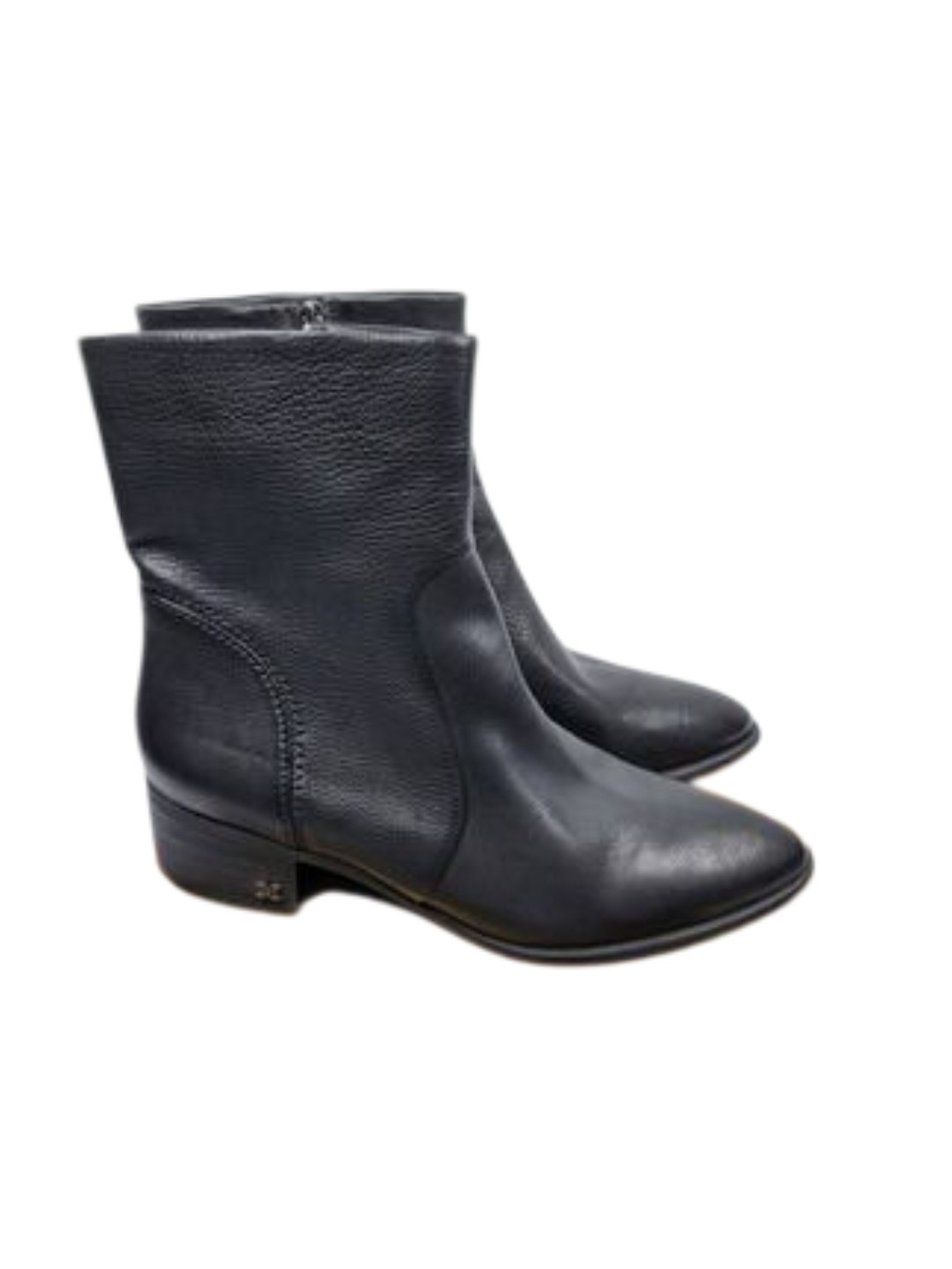 Sam Edelman Hillary Black Leather  Ankle Boots  Size 6.5. OBO GUC